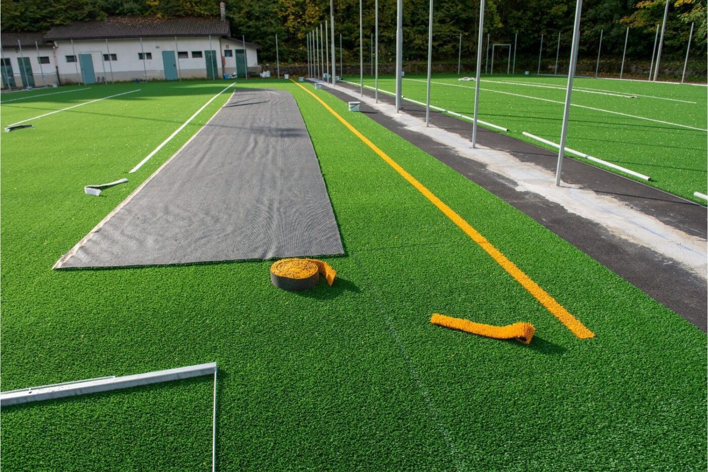 playground turf installed by Jacksonville Artificial Turf in a commercial property in Atlantic Beach, FL